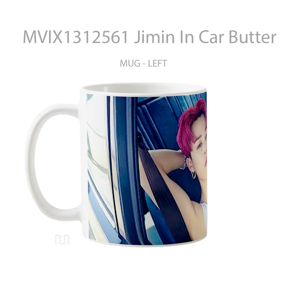 Mug Jimin In Car Butter Cangkir Mobil - All-side / Desain