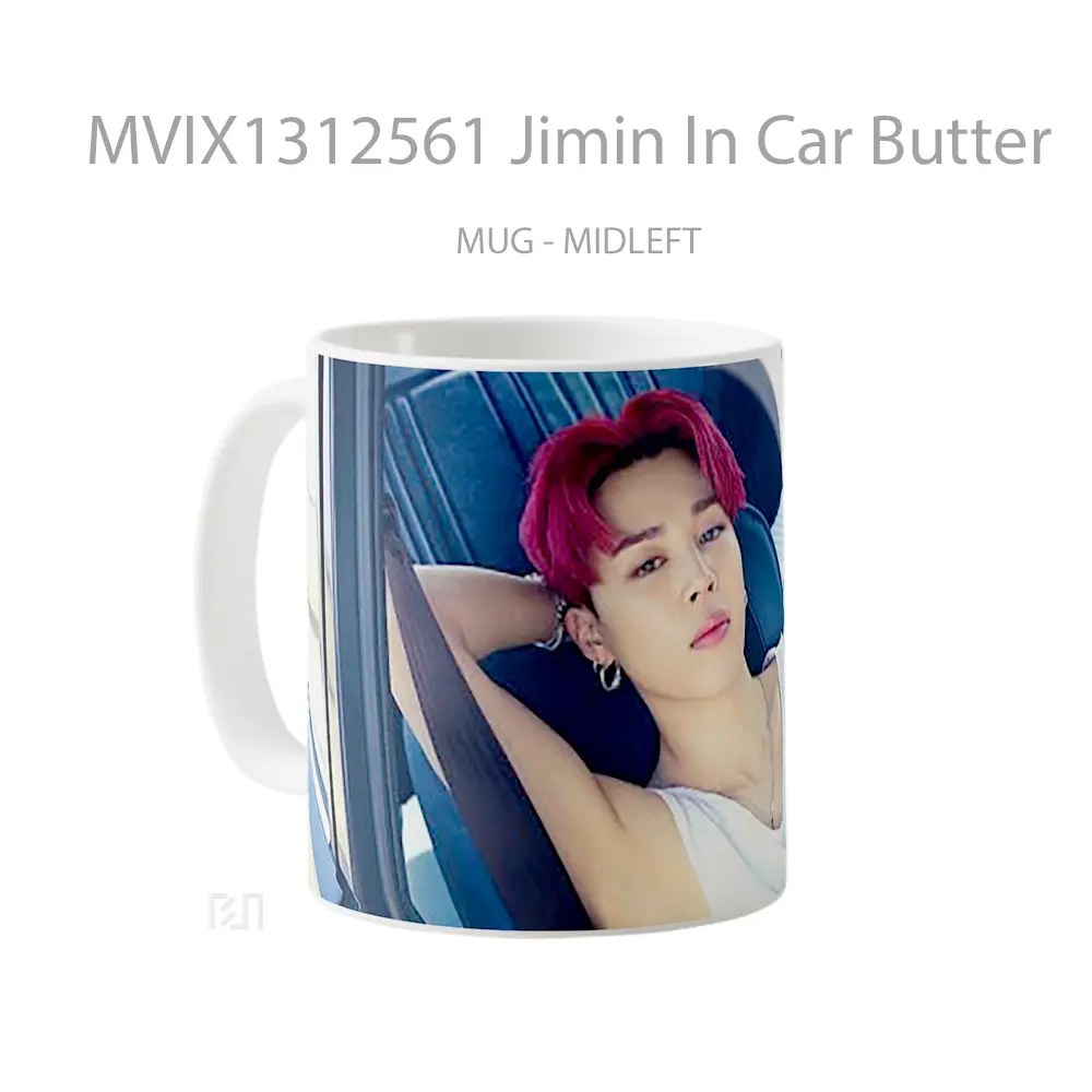 Mug Jimin In Car Butter Cangkir Mobil - All-side / Desain