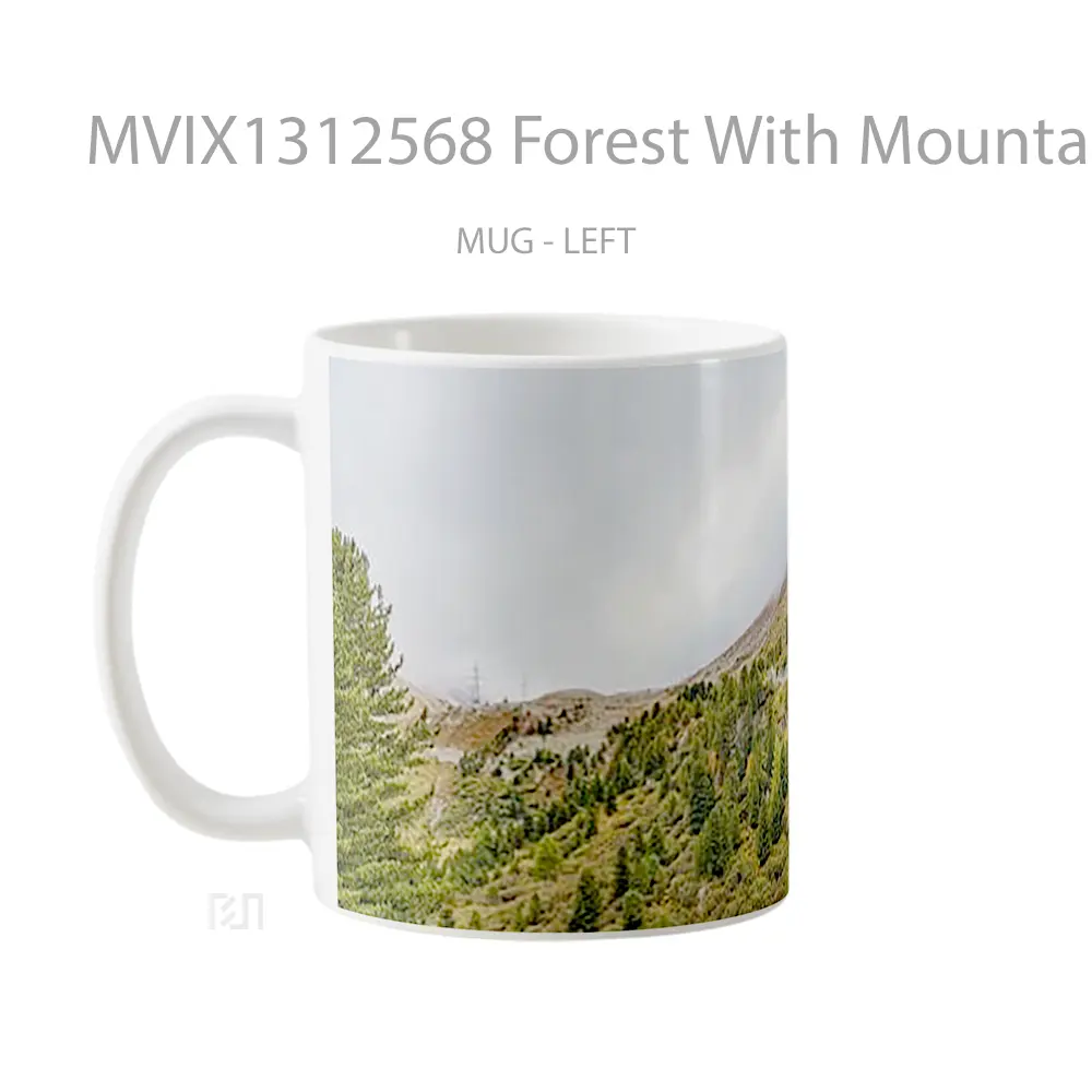 Mug Forest With Mountain Gelas Pemandangan Alam - All-side / Desain