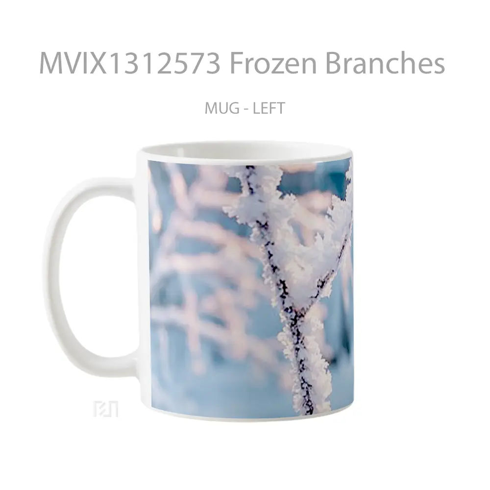 Mug Frozen Branches Gelas Keramik Unik - All-side / Desain