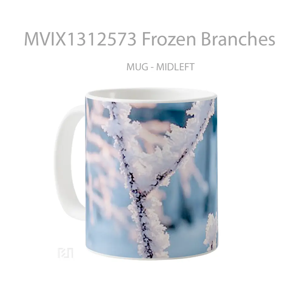 Mug Frozen Branches Gelas Keramik Unik - All-side / Desain