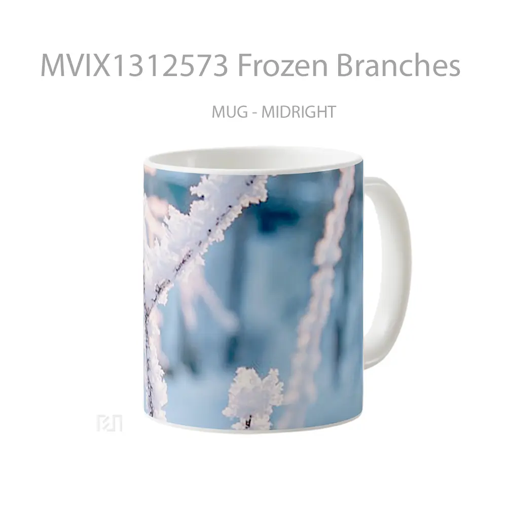 Mug Frozen Branches Gelas Keramik Unik - All-side / Desain