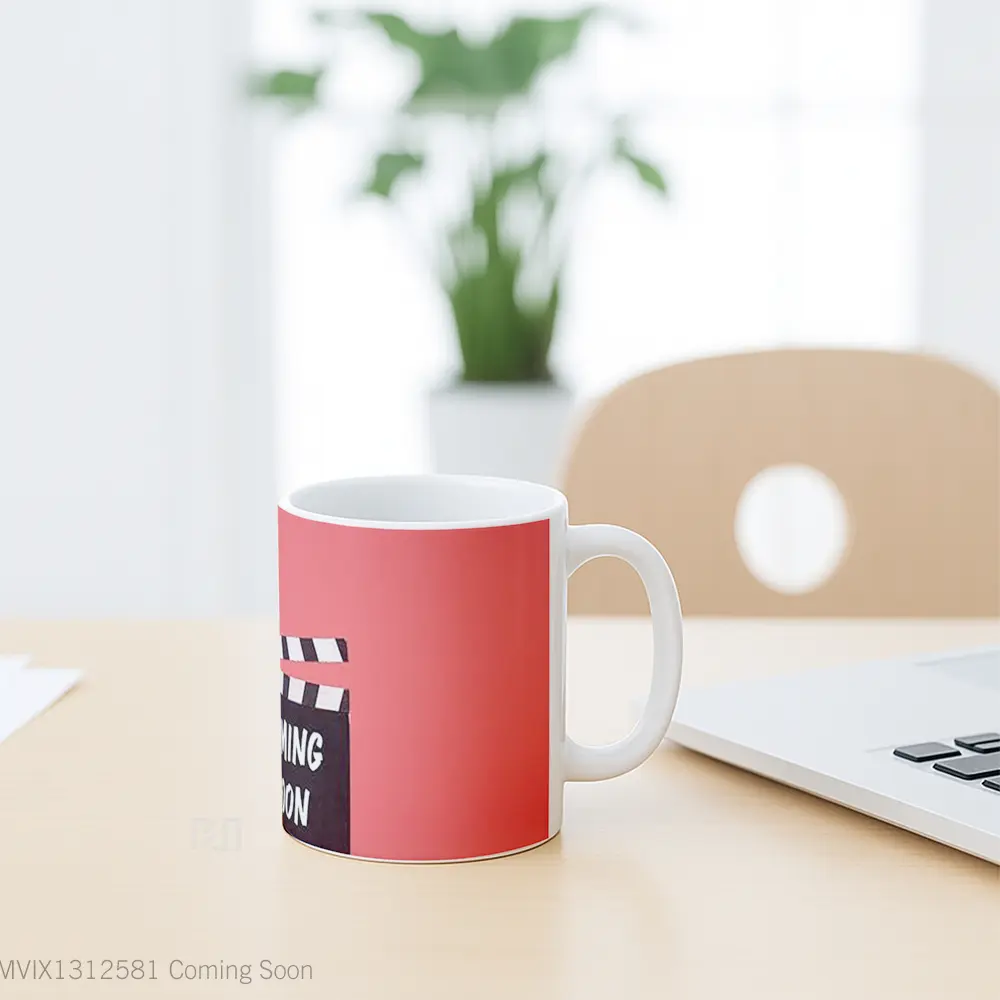 Mug Coming Soon Gelas Keramik Unik - All-side / Desain