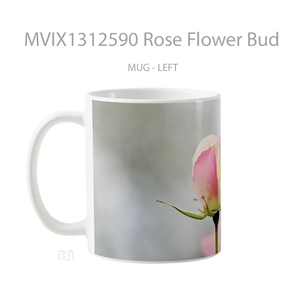 Mug Rose Flower Bud Gelas Pemandangan Alam - All-side / Desain