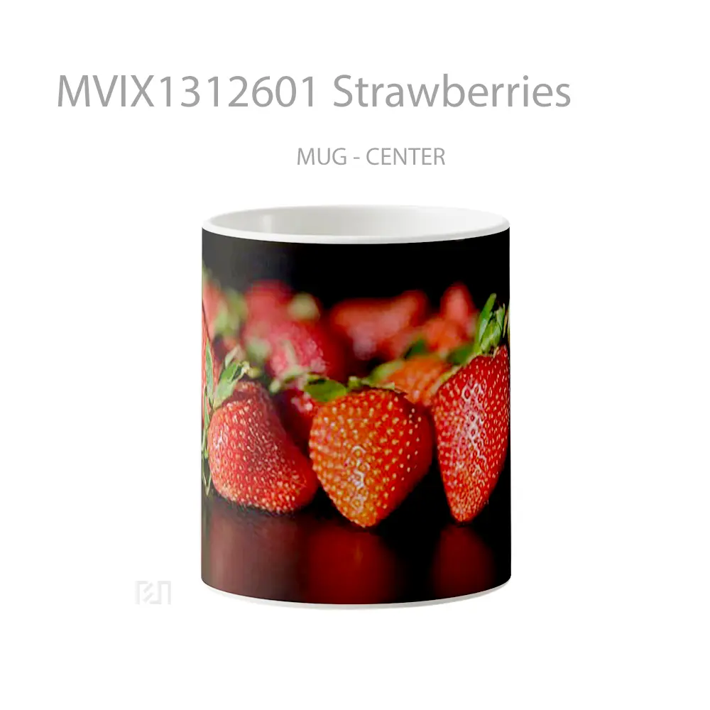 Mug Strawberries Gelas Keramik Unik