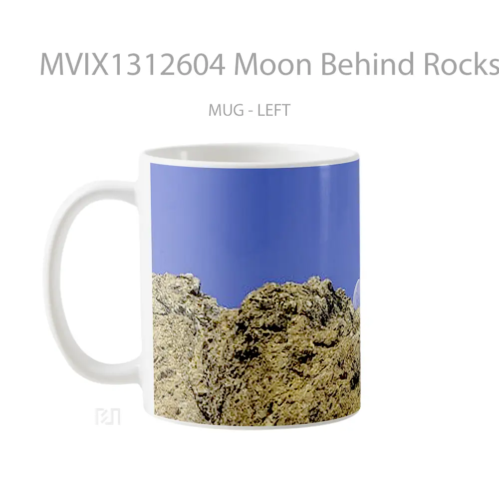 Mug Moon Behind Rocks Gelas Astronomi - All-side / Desain