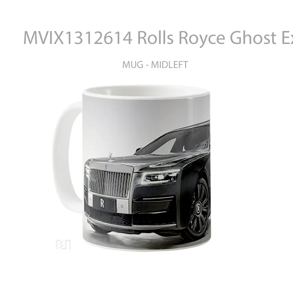 Mug Rolls Royce Ghost Extended Urban Santuary Cangkir Mobil - All-side / Desain