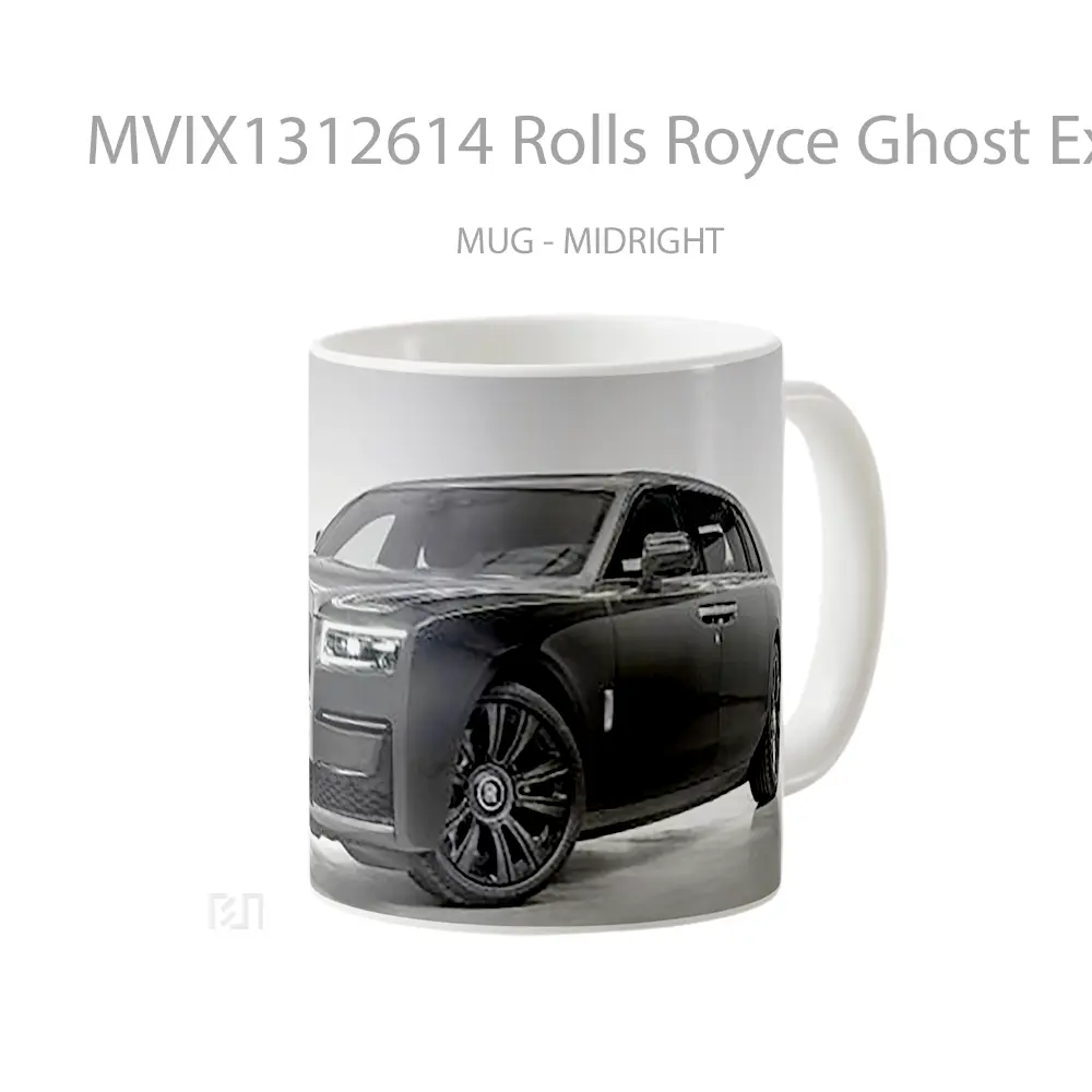 Mug Rolls Royce Ghost Extended Urban Santuary Cangkir Mobil - All-side / Desain