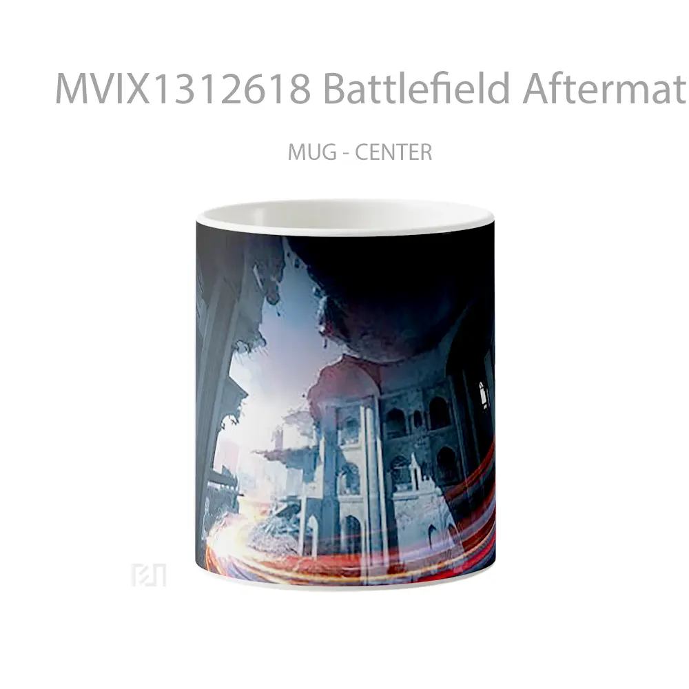 Mug Battlefield Aftermath Gelas Keramik Unik
