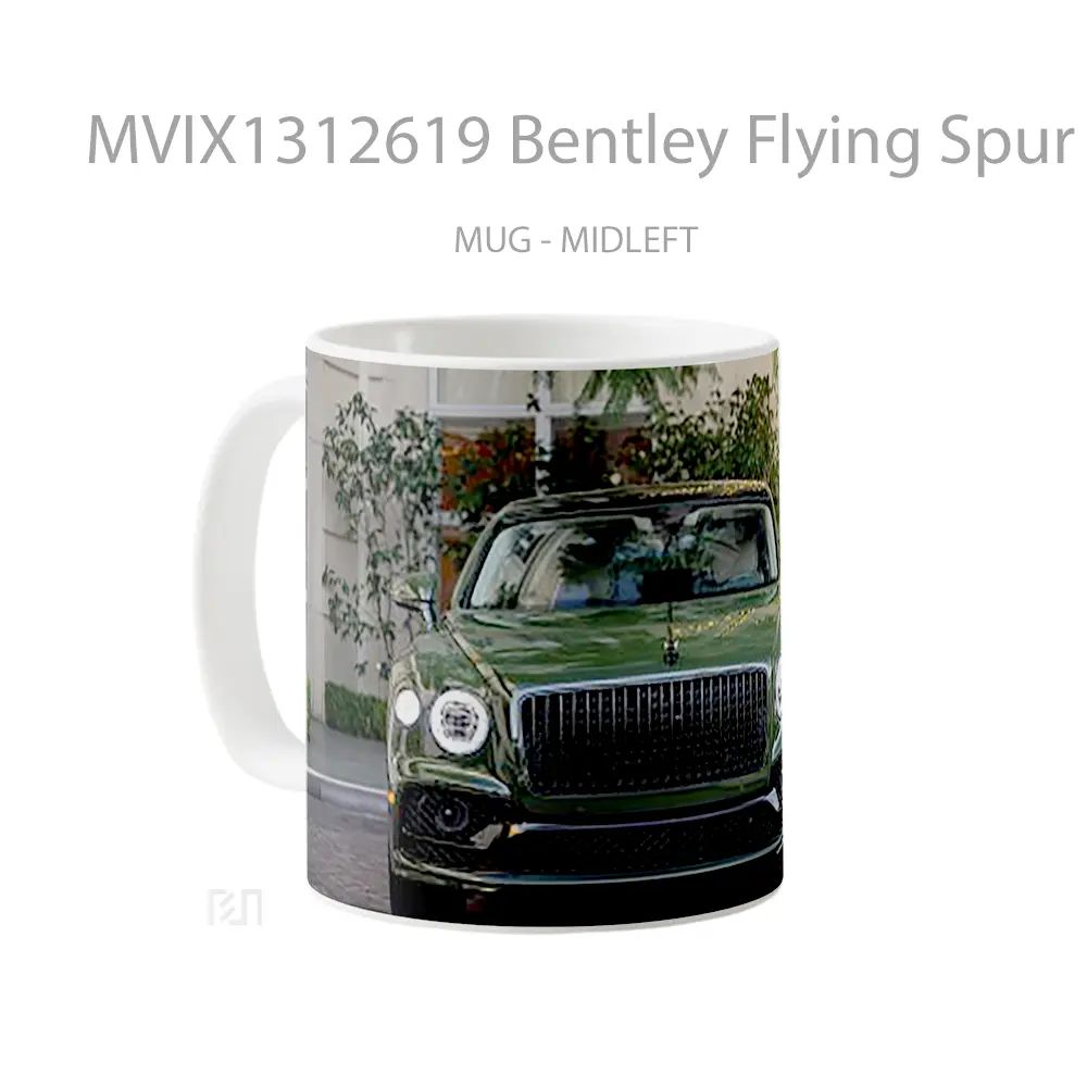 Mug Bentley Flying Spur Hybrid 2022 Cangkir Mobil - All-side / Desain