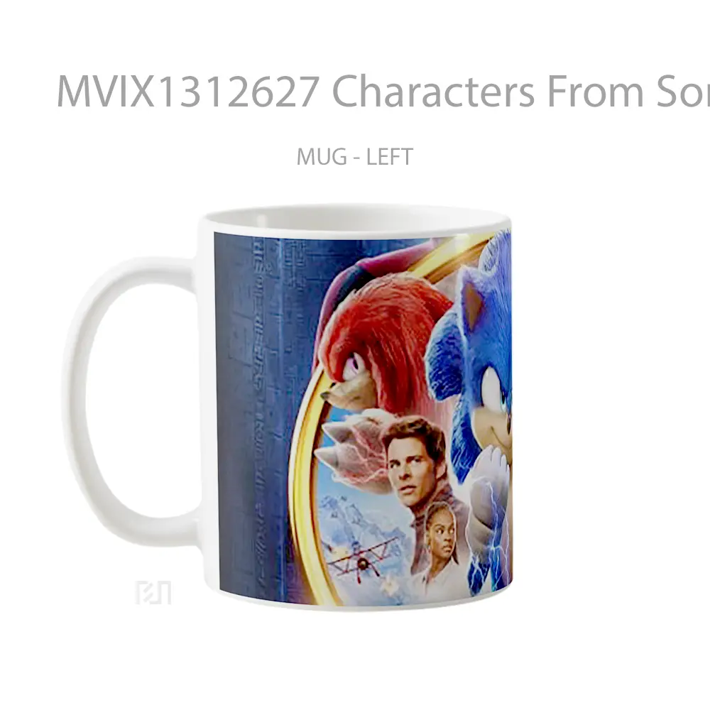 Mug Characters From Sonic 2 Gelas Keramik Unik - All-side / Desain