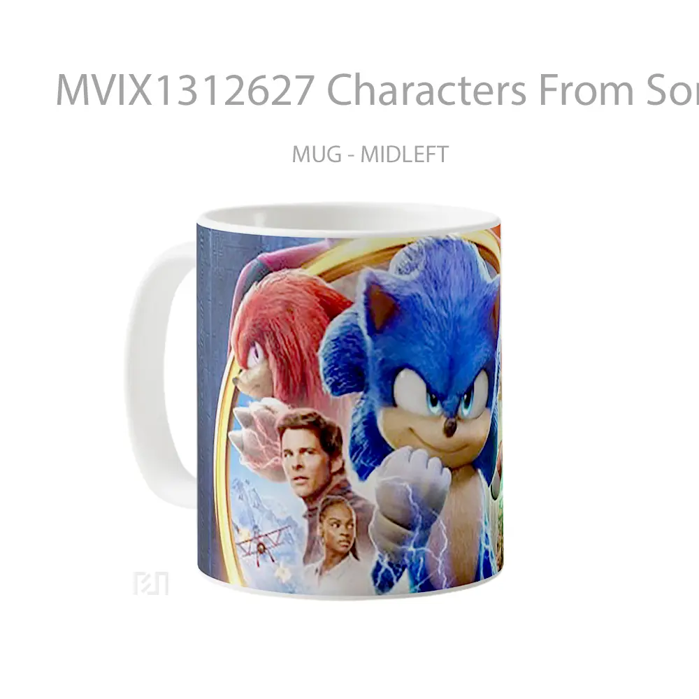 Mug Characters From Sonic 2 Gelas Keramik Unik - All-side / Desain