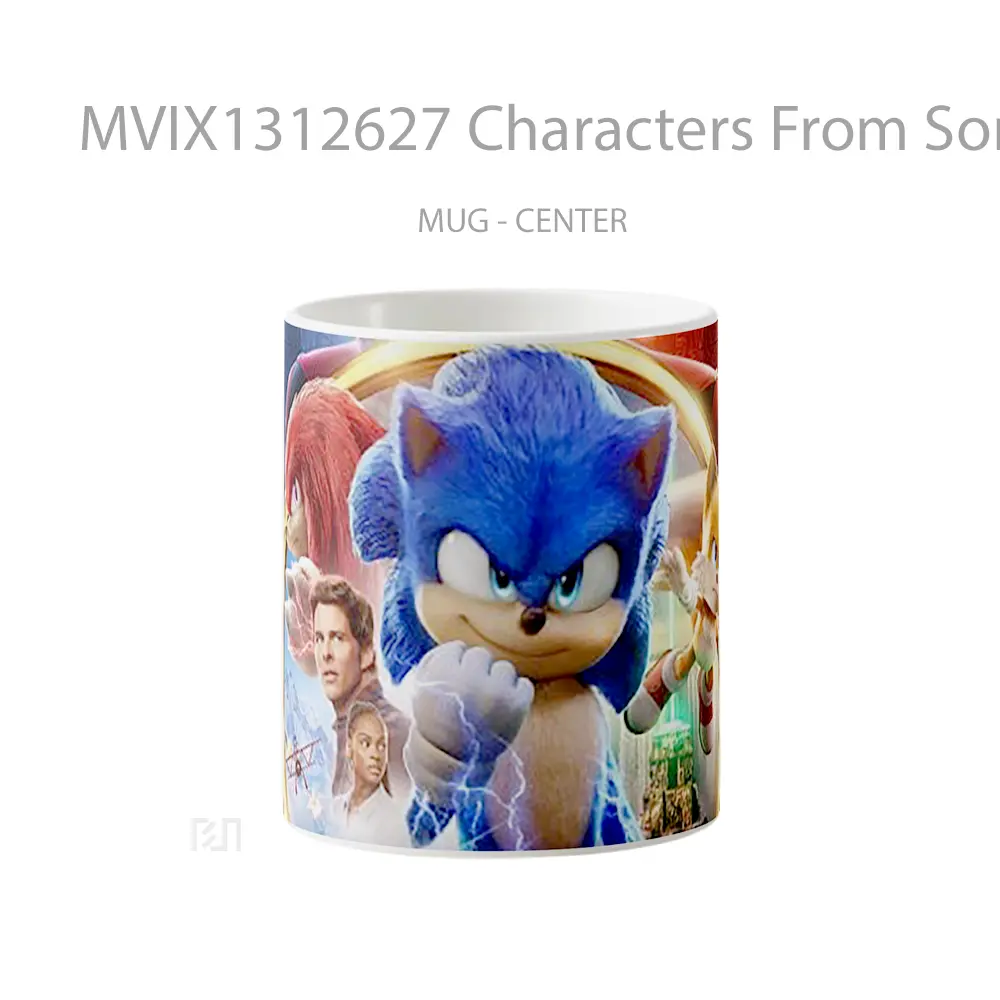 Mug Characters From Sonic 2 Gelas Keramik Unik