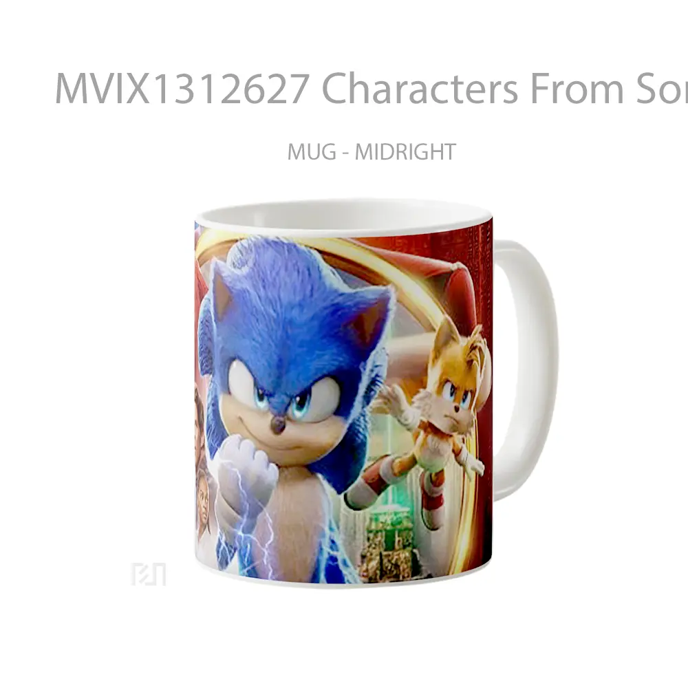 Mug Characters From Sonic 2 Gelas Keramik Unik - All-side / Desain