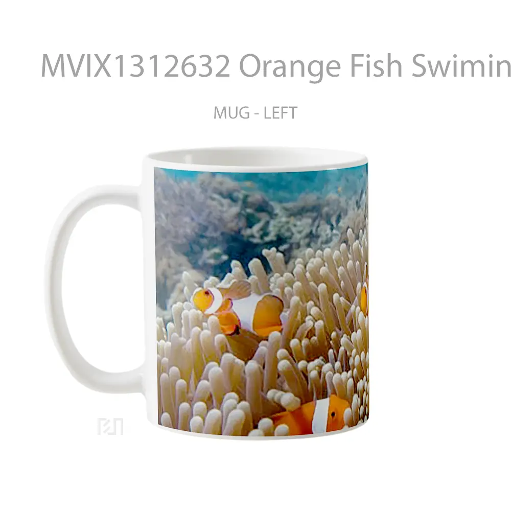 Mug Orange Fish Swiming Gelas Hewan Lucu - All-side / Desain