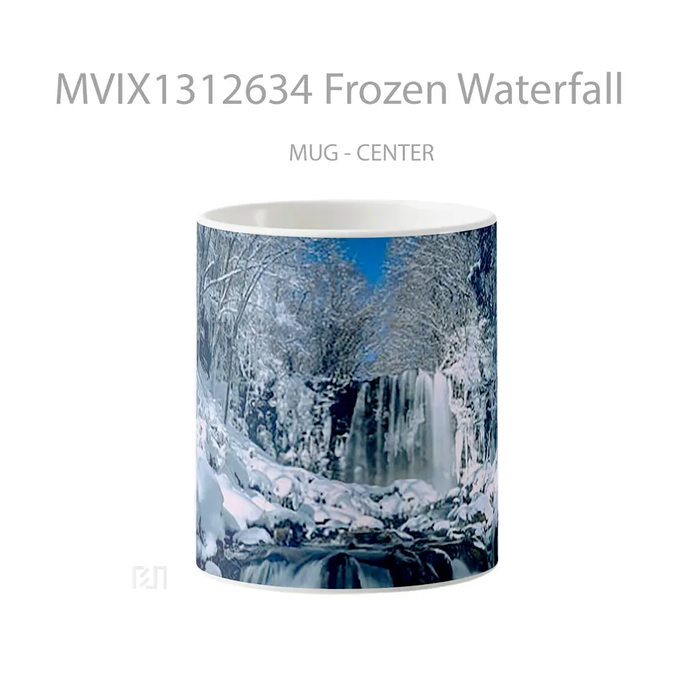 Mug Frozen Waterfall Gelas Pemandangan Alam