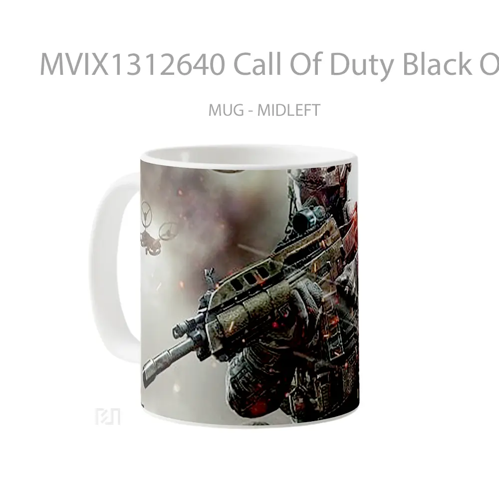 Mug Call Of Duty Black Ops 2 Cangkir Gamer - All-side / Desain