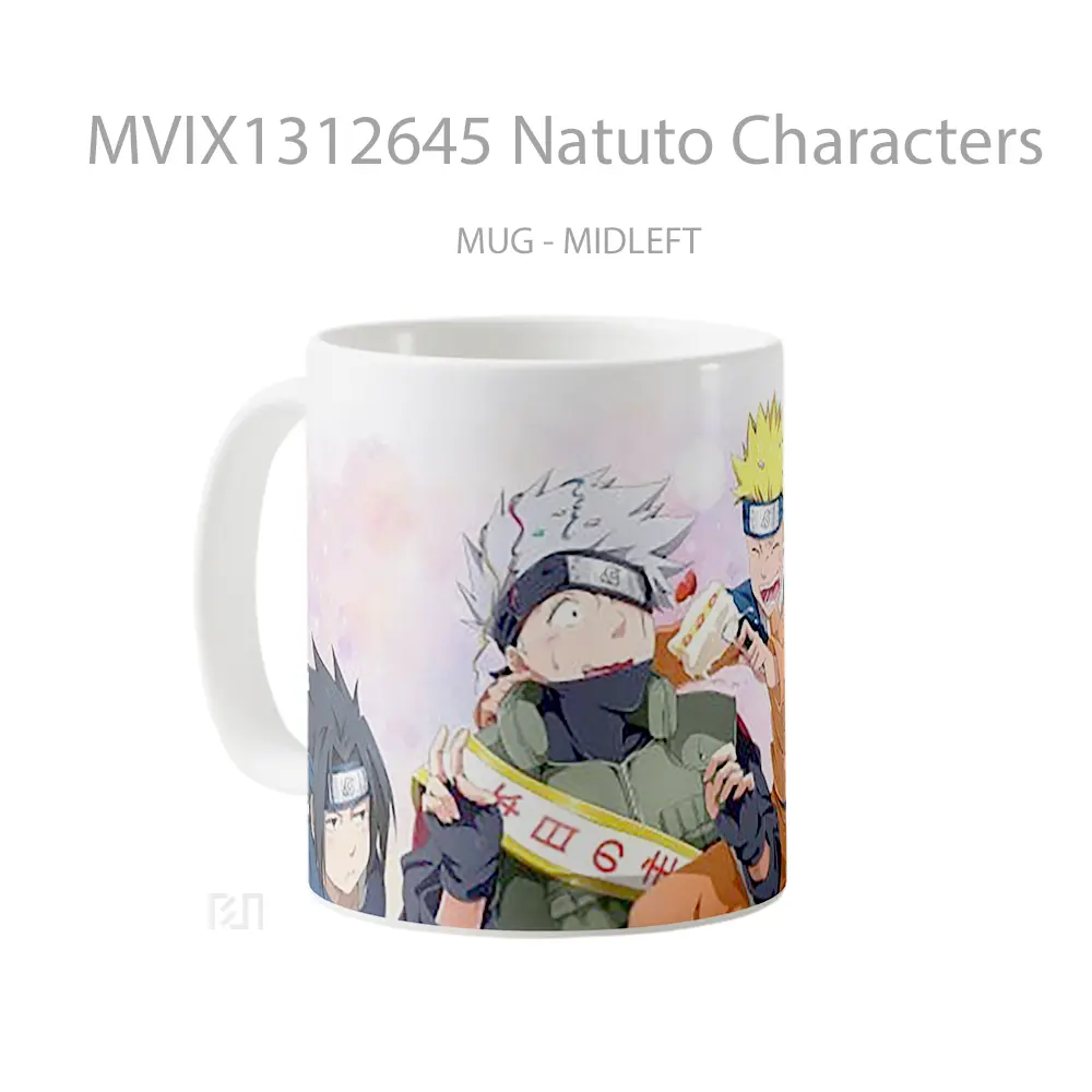 Mug Natuto Characters Gelas Keramik Unik - All-side / Desain
