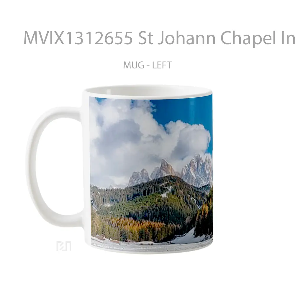 Mug St Johann Chapel In The Forest Gelas Pemandangan Alam - All-side / Desain