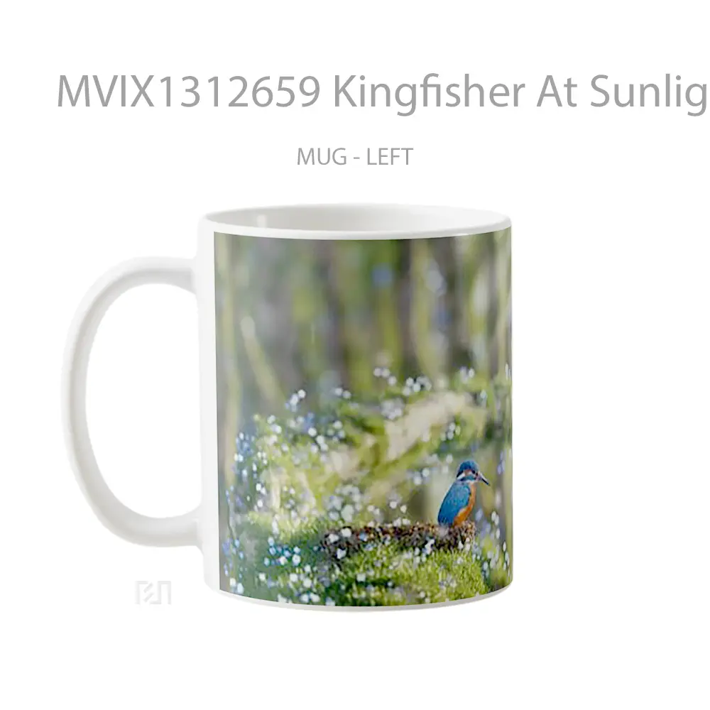 Mug Kingfisher At Sunlight Gelas Keramik Unik - All-side / Desain