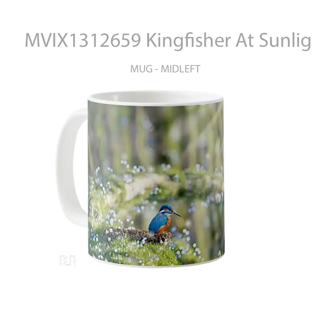 Mug Kingfisher At Sunlight Gelas Keramik Unik - All-side / Desain