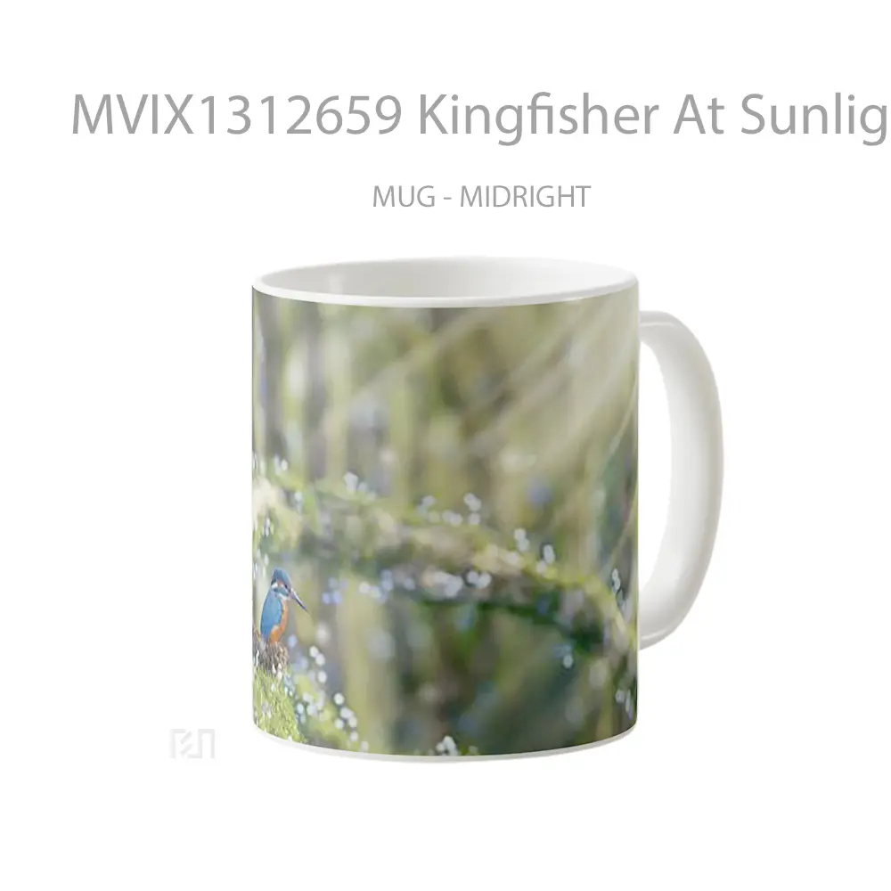 Mug Kingfisher At Sunlight Gelas Keramik Unik - All-side / Desain