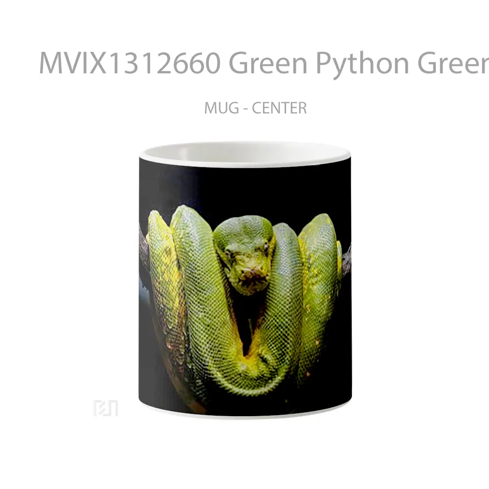 Mug Green Python Green Gelas Keramik Unik