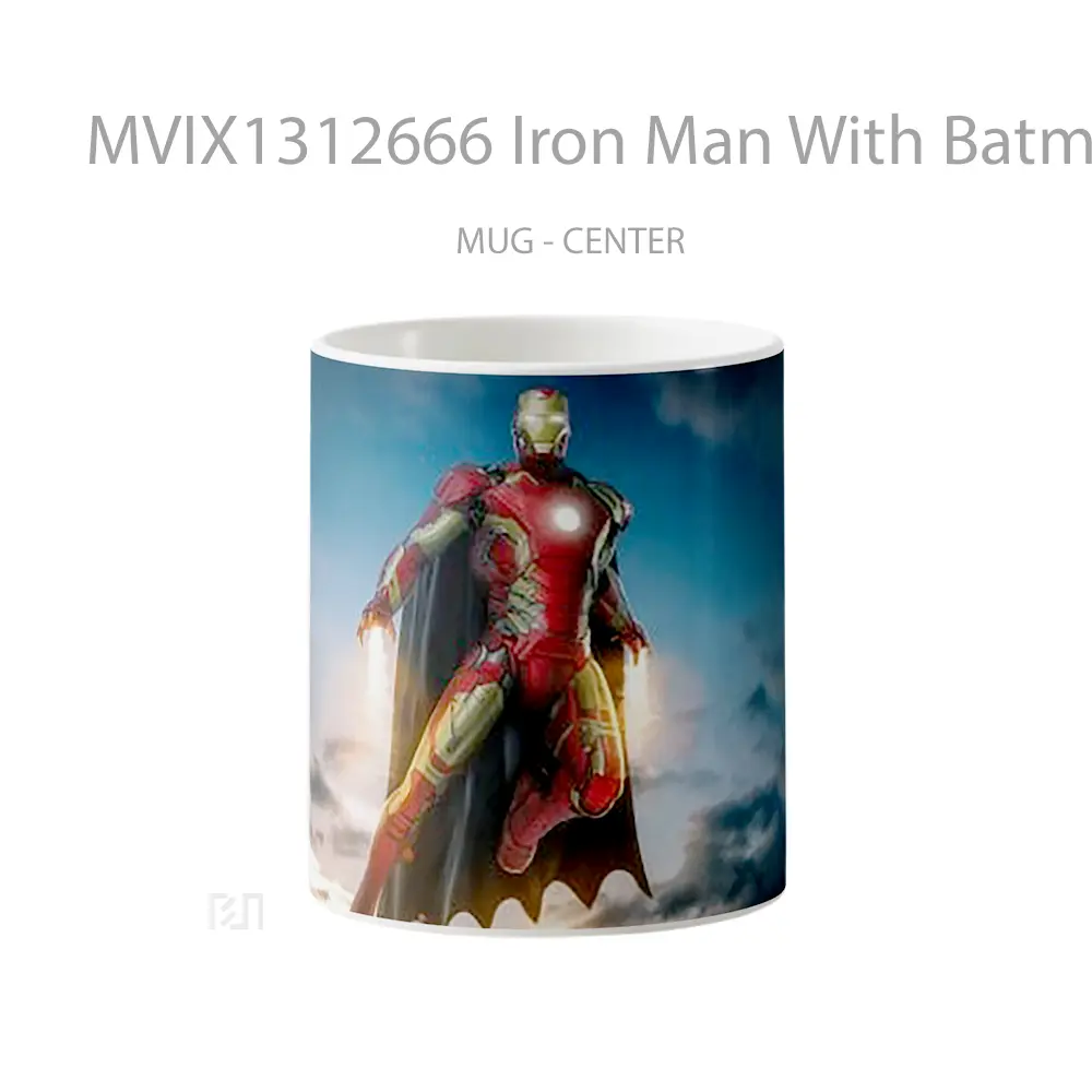 Mug Iron Man With Batman Cape Gelas Superhero