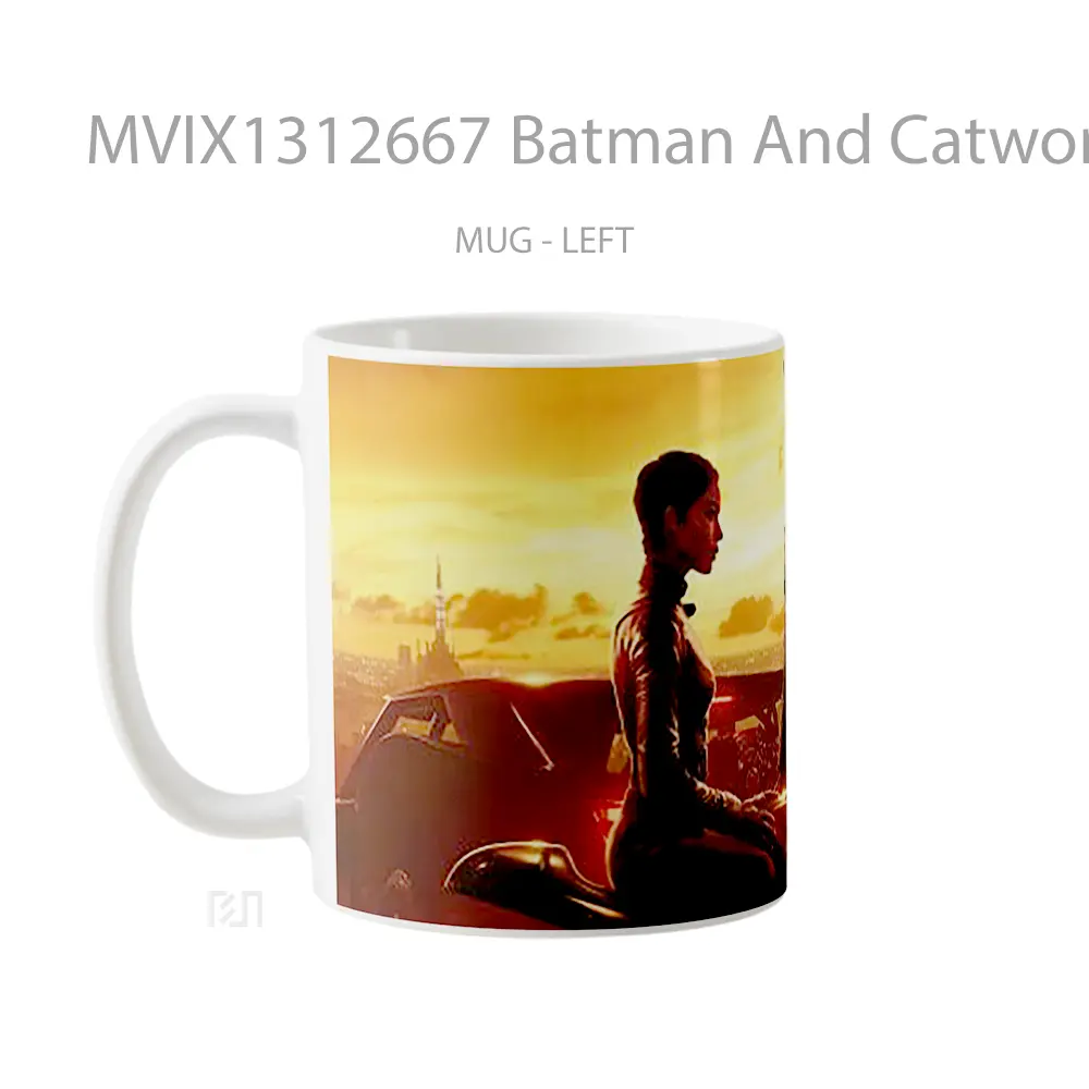 Mug Batman And Catwoman In The Batman Gelas Superhero - All-side / Desain