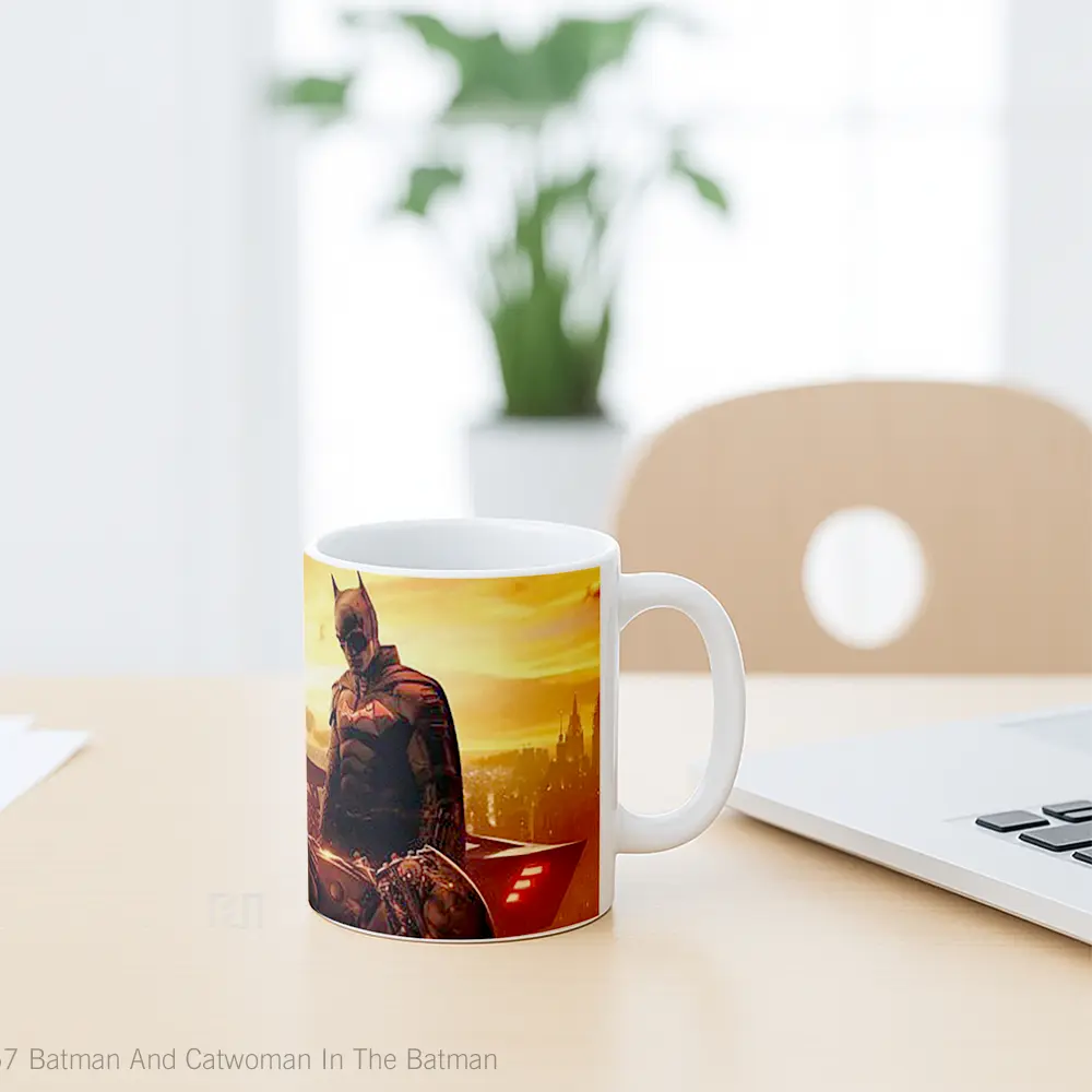 Mug Batman And Catwoman In The Batman Gelas Superhero - All-side / Desain