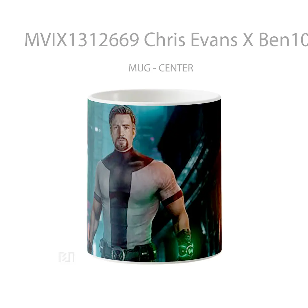 Mug Chris Evans X Ben10 Gelas Selebriti