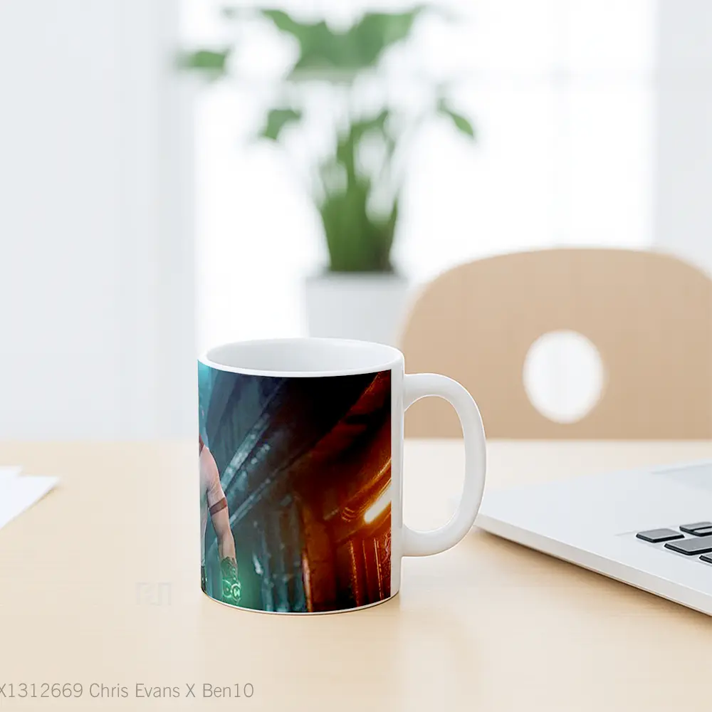 Mug Chris Evans X Ben10 Gelas Selebriti - All-side / Desain