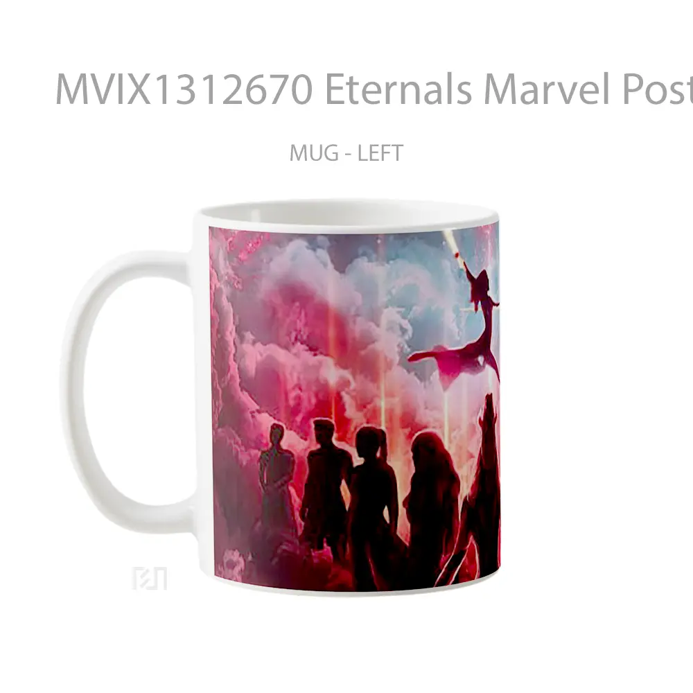 Mug Eternals Marvel Poster Gelas Superhero - All-side / Desain