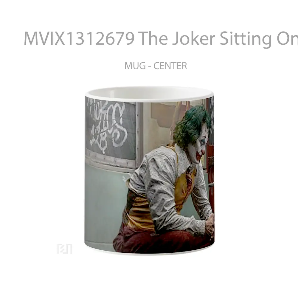 Mug The Joker Sitting On The Train Gelas Superhero