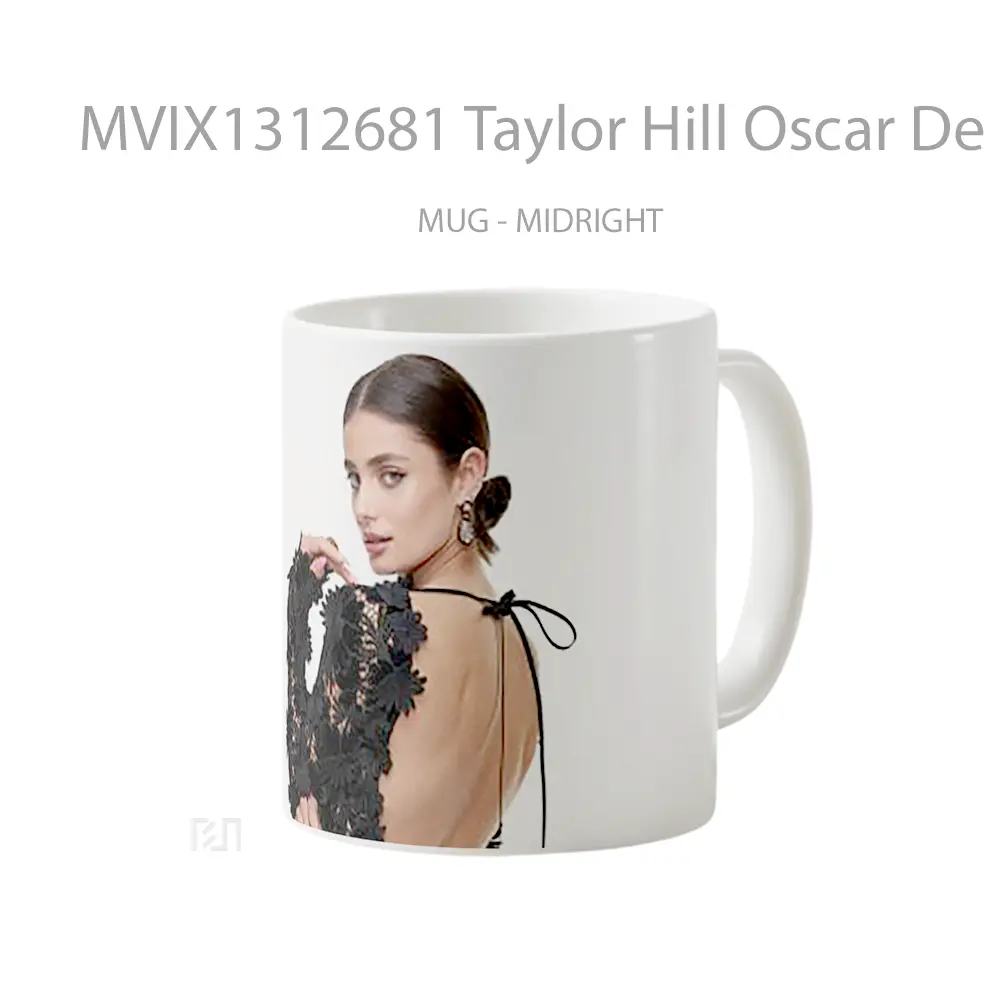 Mug Taylor Hill Oscar De La Renta Gelas Selebriti - All-side / Desain