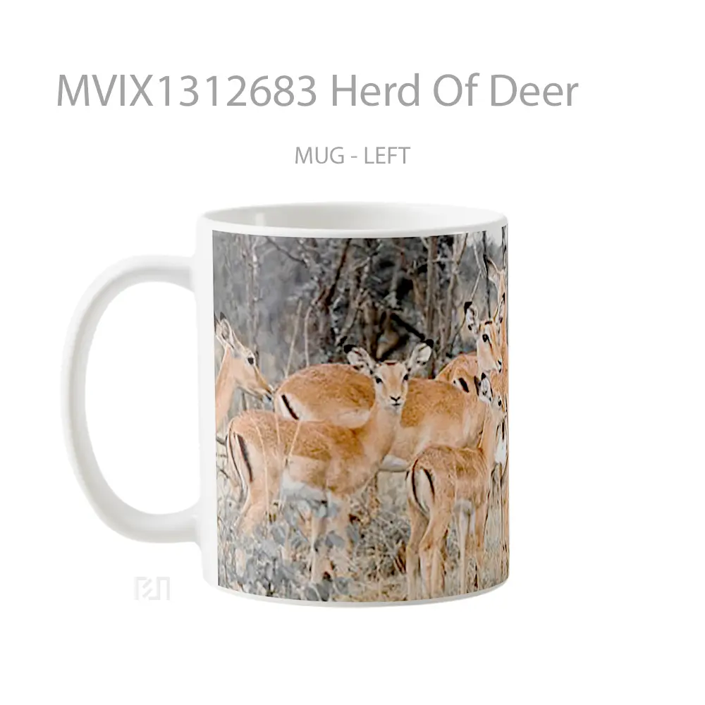 Mug Herd Of Deer Gelas Hewan Lucu - All-side / Desain