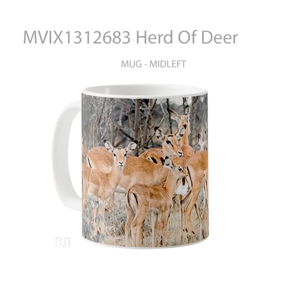 Mug Herd Of Deer Gelas Hewan Lucu - All-side / Desain