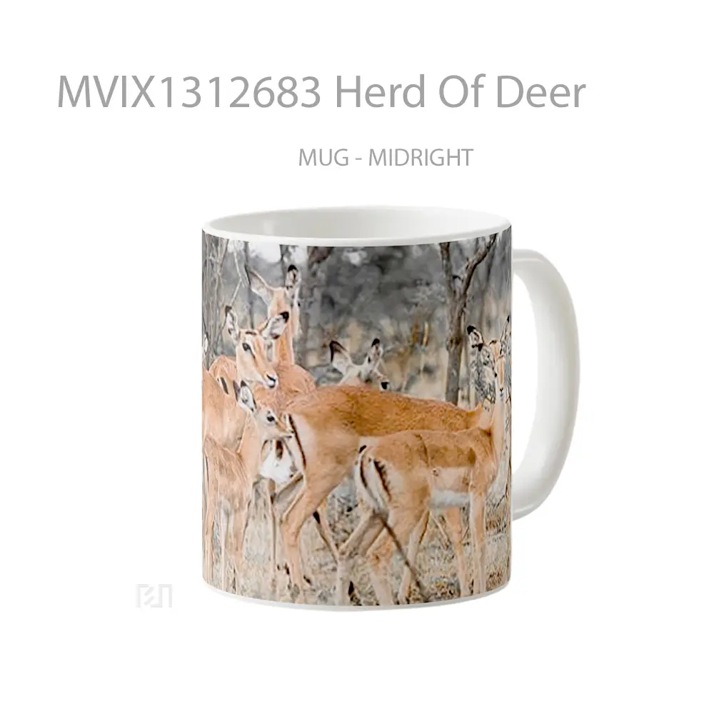 Mug Herd Of Deer Gelas Hewan Lucu - All-side / Desain