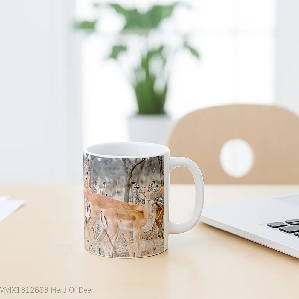 Mug Herd Of Deer Gelas Hewan Lucu - All-side / Desain
