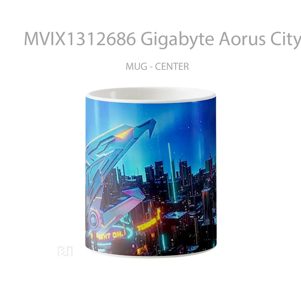 Mug Gigabyte Aorus City Gelas Keramik Unik