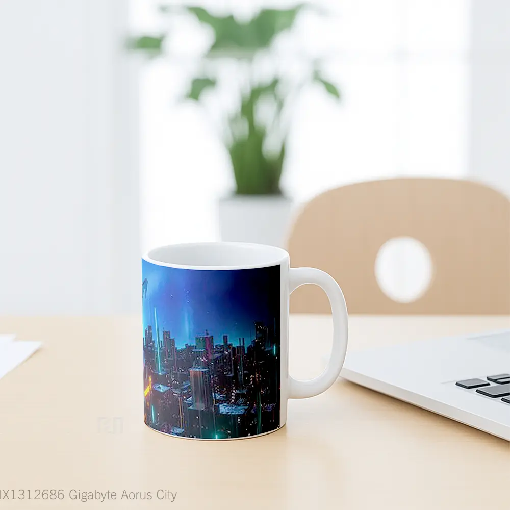 Mug Gigabyte Aorus City Gelas Keramik Unik - All-side / Desain