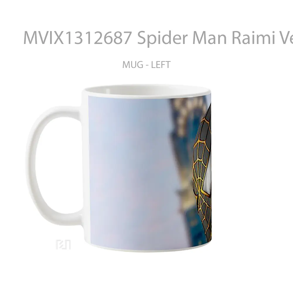 Mug Spider Man Raimi Verse Gold Suit Gelas Superhero - All-side / Desain