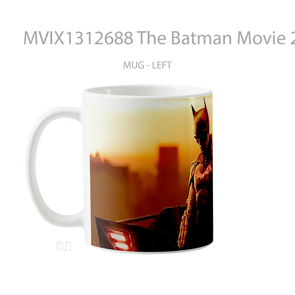 Mug The Batman Movie 2022 Gelas Superhero - All-side / Desain