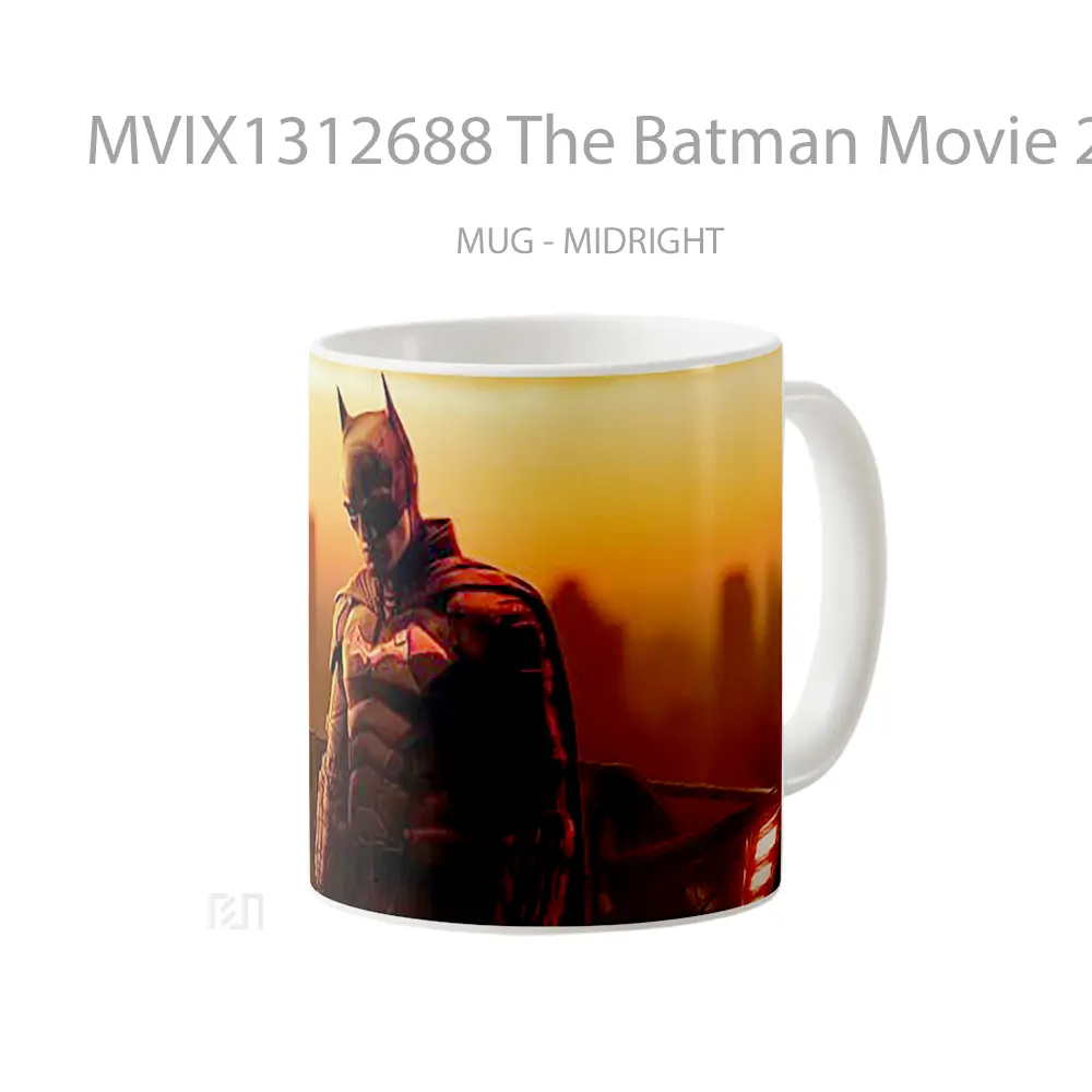 Mug The Batman Movie 2022 Gelas Superhero - All-side / Desain