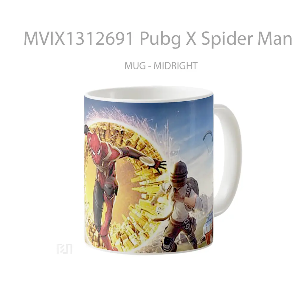 Mug Pubg X Spider Man Gelas Superhero - All-side / Desain