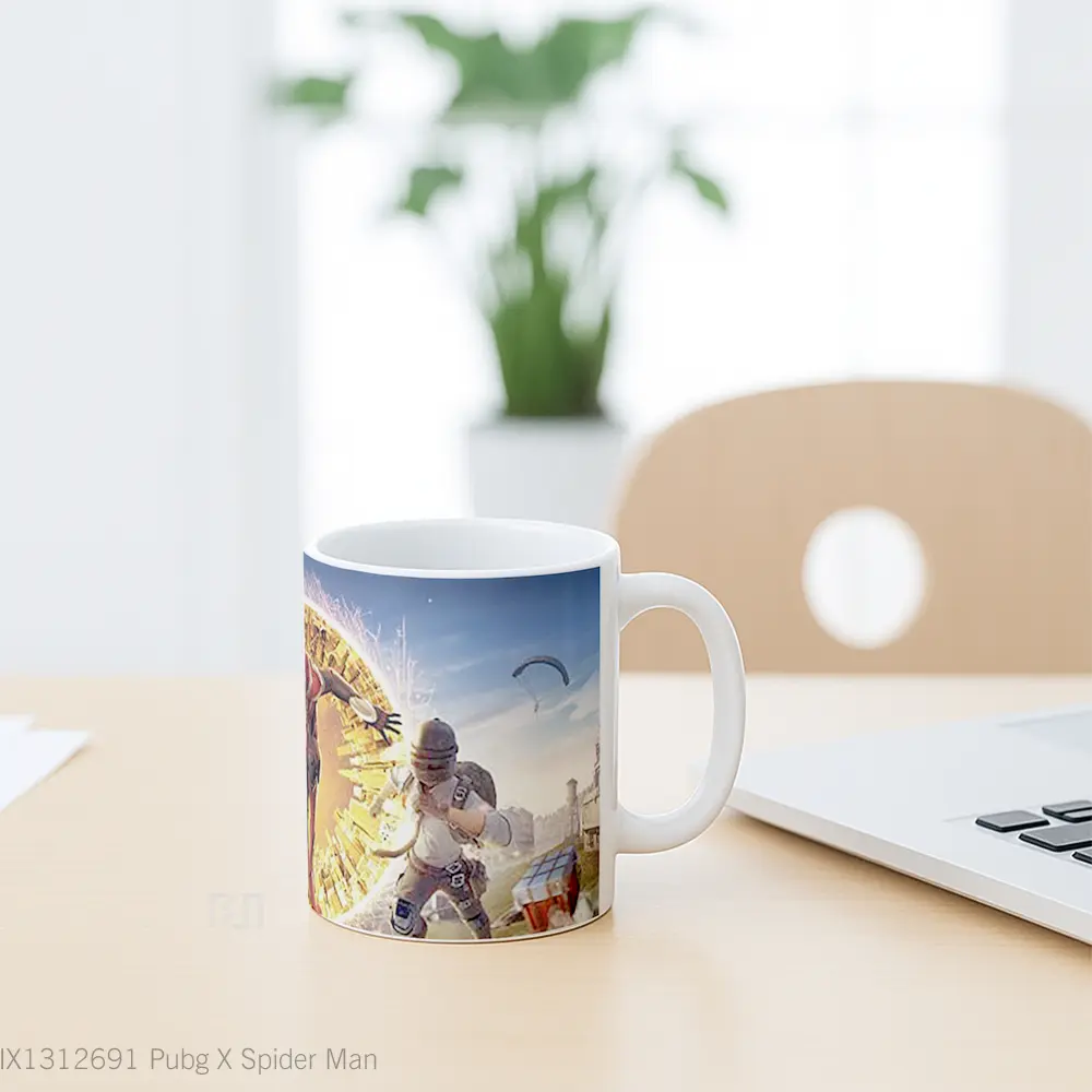 Mug Pubg X Spider Man Gelas Superhero - All-side / Desain