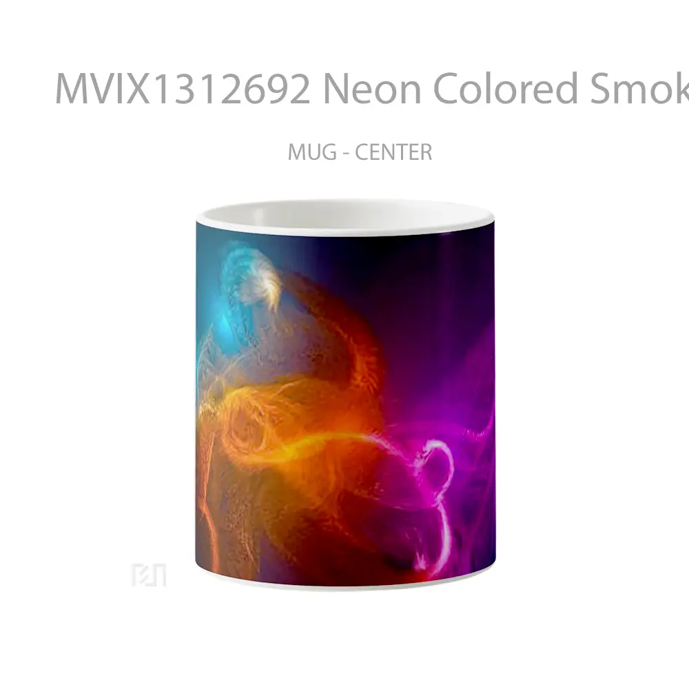 Mug Neon Colored Smoke Gelas Keramik Unik