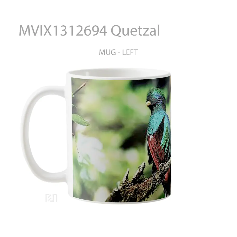 Mug Quetzal Gelas Keramik Unik - All-side / Desain