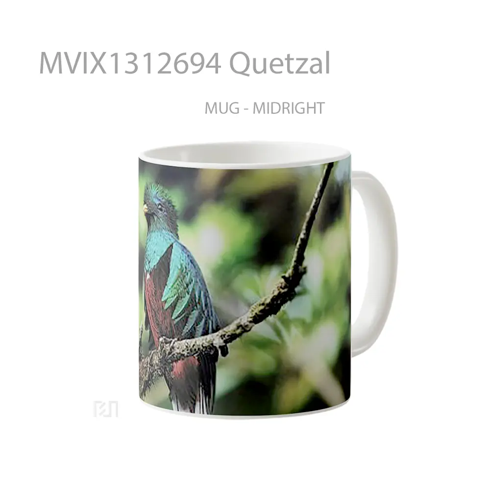 Mug Quetzal Gelas Keramik Unik - All-side / Desain