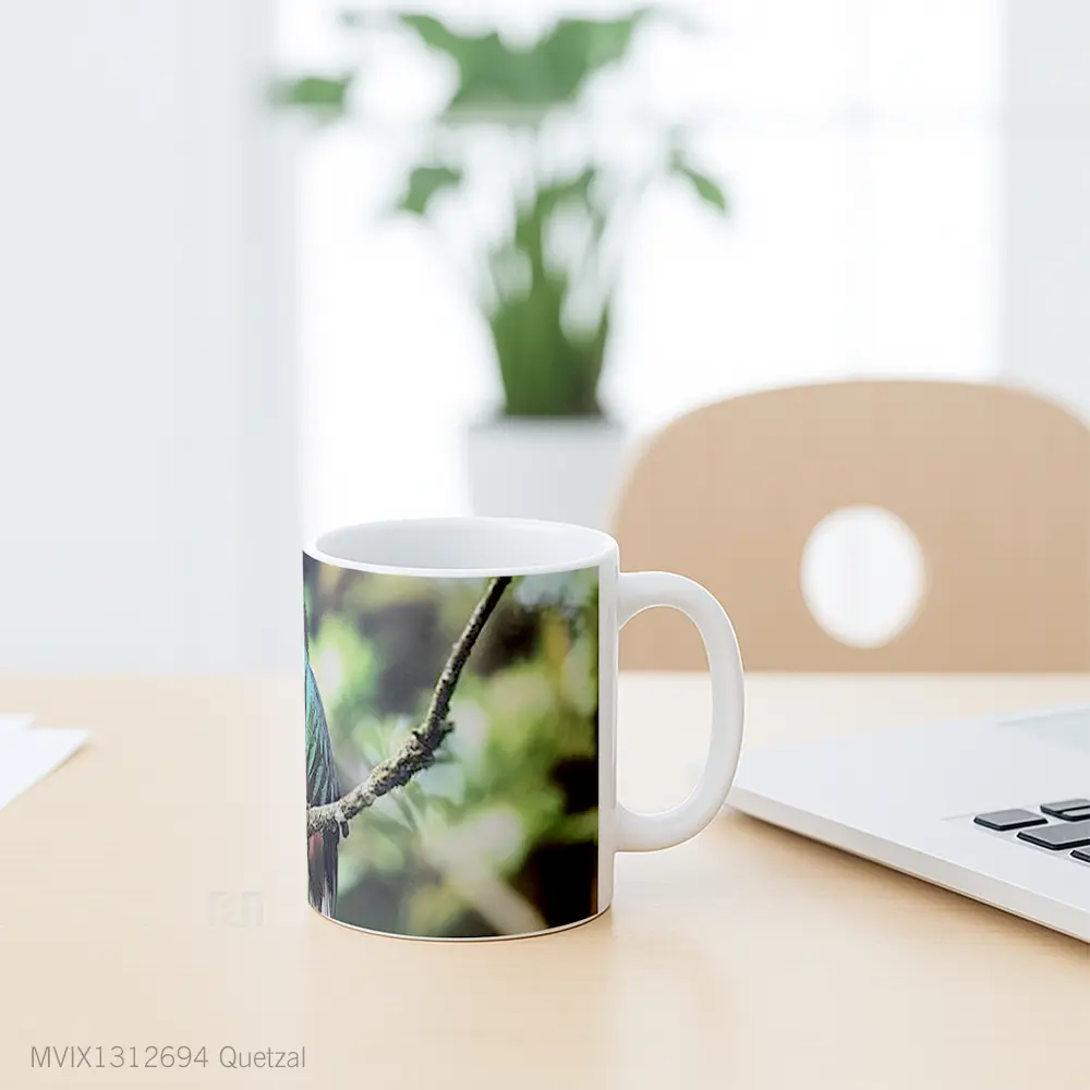 Mug Quetzal Gelas Keramik Unik - All-side / Desain